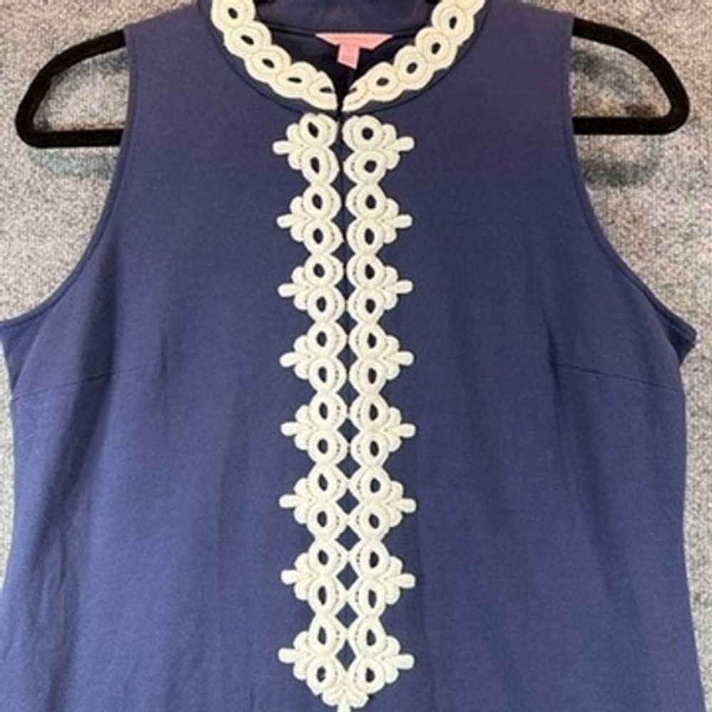 Lilly Pulitzer Sleeveless Shift Dress Sz XL Coastal Preppy Resortwear Nautical - Picture 5 of 10